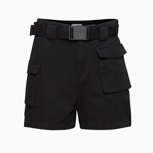 TNA - Cargo 5” Short with Belt in Black, Aritzia - NWT